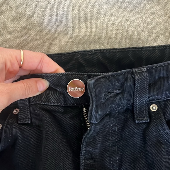 Toteme Barrel Leg Jeans - Black - Picture 6 of 10